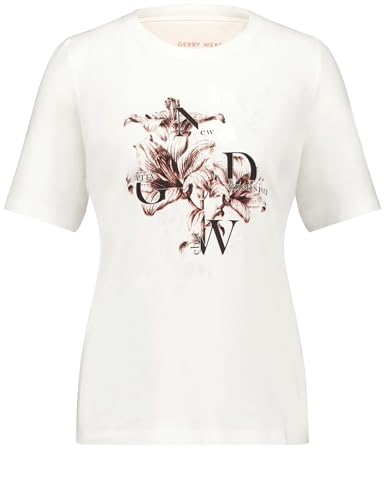 Gerry Weber Damen 370104-44030-9195 T-Shirt, Frontprint Lily Placement, EU im Sale