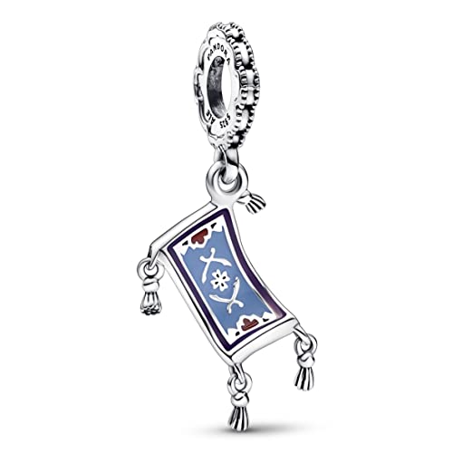 PANDORA Disney Aladdin Fliegender Teppich Charm-Anhänger aus Sterling-Silber, x Disney Collection, kompatibel Moments Armbändern, 792346C01 im Sale