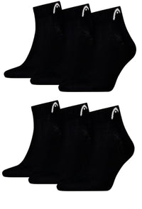 Thumbnail for HEAD Men's All Sport Quarter Sports Socks Pack of 6 (43-46, Black) on sale