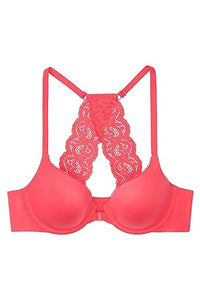 Thumbnail for Victoria's Secret Perfect Shape Push Up Bra Full Coverage Padded Smooth Bras for Women Body by Victoria Collection (32D, Watermelon), Rot/Ausflug, einfarbig (Getaway Solids) im Sale