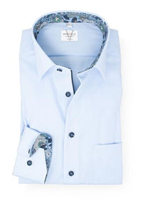 Thumbnail for Marvelis Men's Shirt | Modern Fit | Long Sleeve 64 cm | Light Blue | New Kent Collar | on Sale