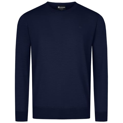GIESSWEIN Cotton Crew Pullover Men - Cotton knit sweater &amp; sweatshirt for men, men's sweater without hood, business men's sweatshirt long sleeve on sale
