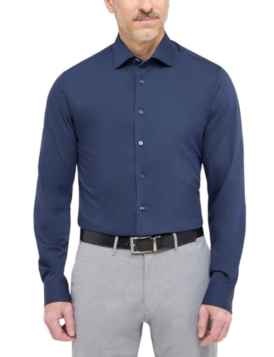 ETERNA Herren Performance Shirt Slim FIT 1/1 Navy 42_H_1/1 im Sale