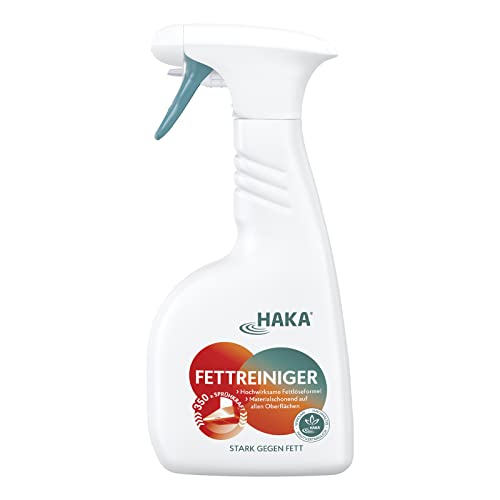 HAKA Grease Cleaner Spray, dissolves grease and burnt-on food, grease remover for kitchen, grill, extractor hood, gentle on materials, 500ml on sale