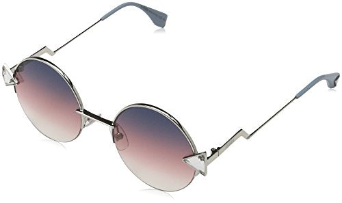 Fendi FF0243S-TJV-51 FENDI Sonnenbrille FF0243S-TJV-51 Rund Sonnenbrille 55, Silber im Sale