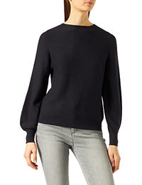 Thumbnail for s.Oliver Damen Strickpullover, Langarm, Viskosemix Einfarbig, Blue, im Sale