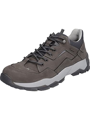 Josef Seibel Men's Low-Top Sneaker Philipp 51, Width G (Normal), Removable Footbed, Waterproof, Lace-Up, Low Shoes, Grey (Asphalt-Kombi), 45 EU on Sale