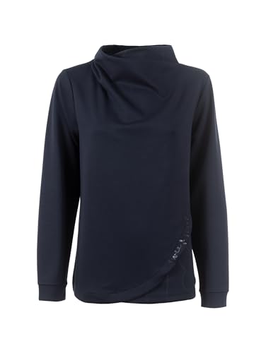 s'questo lightweight sweatshirt, high quality, special collar, blue navy Soquesto collection Sweet Soul on sale