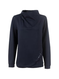 Thumbnail for s'questo lightweight sweatshirt, high quality, special collar, blue navy Soquesto collection Sweet Soul on sale