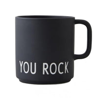 Thumbnail for Design Letters Coffee Mug Porcelain Black YOU ROCK | Decorative Coffee Mug | Personalized Gifts, Wedding Gifts | Beautiful Mugs | Mug with Saying | Mug for Your Favorite Person 250 ml on Sale