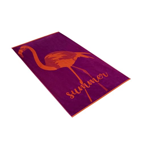 Vossen Damen & Herren Flamingo time Purple 100 x 180 cm im Sale