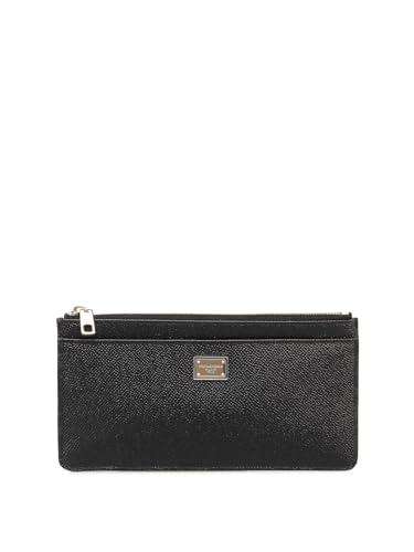 Dolce & Gabbana Dauphine Kartenetui aus Kalbsleder für Damen, Schwarz, Geldbörse im Sale