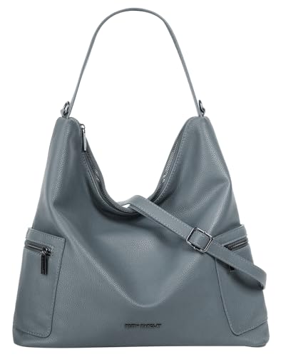 Betty Barclay Umhängetasche Kunstfaser Damen | City Bag, Geräumige Tasche mit modernem Design, Metallelementen & Smartphone Organizer, vielseitige Fächereinteilung blau | 022010 im Sale
