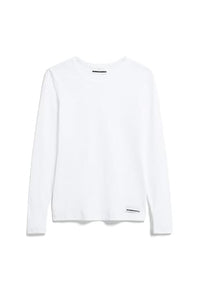 Thumbnail for ARMEDANGELS Damen RIPP-Longsleeve Regular Fit aus Bio-Baumwoll Mix JAALIA Regular Fit White im Sale