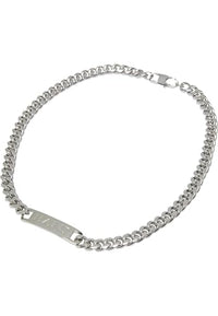 Thumbnail for Karl Kani Karl Kani Retro Plate Chain silver, one size im Sale