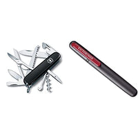 Thumbnail for Victorinox, Pocket Knife, Huntsman, 91 mm, black (15 functions, blade, corkscrew, can opener, blade) & Pocket Knife, Hiker, 91 mm, red (13 functions, 3 mm screwdriver, blade) on sale