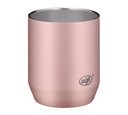alfi CITY DRINKING CUP 280ml, cool grey, stainless steel cup for coffee, tea or juice in the office, picnic or camping, shatter-proof, does not get hot on the outside, stays hot longer than ceramic cups on sale