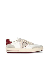 Thumbnail for Philippe Model Nice VNLUWX10 sneakers in suede and white leather and Bordeaux VNLUWX10 White, White, 41 EU on sale
