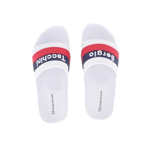 Sergio Tacchini San Remo White Navy Slipper Flip Flops 40 on Sale
