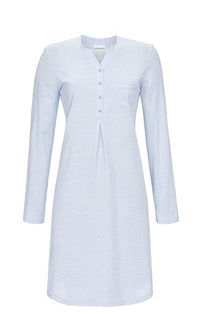 Thumbnail for Ringella nightdress with button placket color ciel, on sale