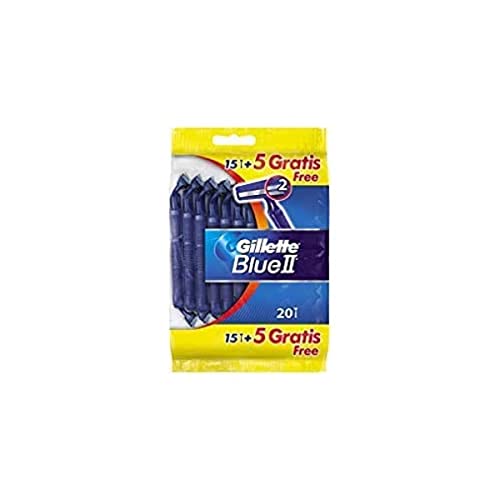 Gillette Blue II Einwegrasierer, 20 Rasierer im Sale