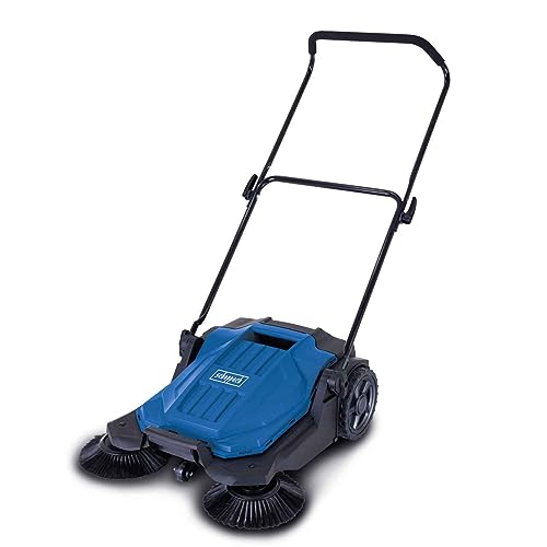 Scheppach S800 hand sweeper with broom | 650mm sweeping width | 2600m²/h area performance | 20L grass catcher | Effective 3-brush sweeping system | Suitable for leaves, sand, gravel, and grass clippings on sale