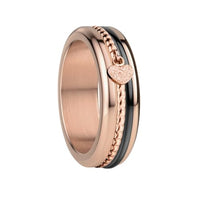 Thumbnail for BERING women's ring in shiny rose gold - Arctic Symphony Collection with stainless steel - Moselle 9 on sale