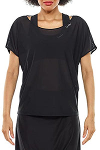 Thumbnail for WINSHAPE Damen Funktionelles, Leicht Transparentes Mesh-dance Top Dt105 T-Shirt, Schwarz, EU im Sale