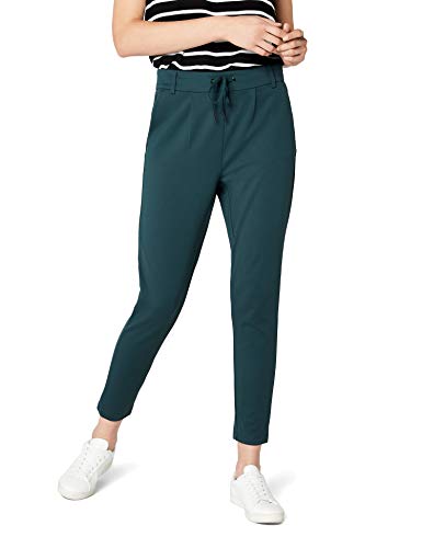 ONLY Women's Elegant Fabric Trousers Poptrash Paperback Stretch Pants Business Trousers ONLPOPTRASH NEW, Colors: Green-4, on Sale