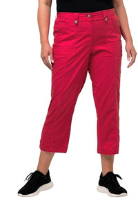 Thumbnail for Ulla Popken Damen 7/8-Cargohose PANTS, tiefes aqua, W40 / L32 im Sale
