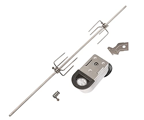 LANDMANN Rotisserie Set | Grill skewer set with electric motor | With LED light and counterweight [11 x 87 x 15 cm] on sale