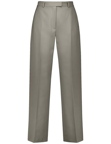 Taifun Damen Elegante Hose mit weitem Bein Wide Leg unifarben reguläre Länge Moon Valley 42 im Sale