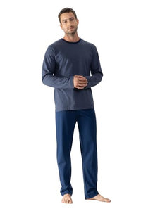 Thumbnail for Mey Nightwear Series Cardwell Men's Pyjamas Long Neptune (56) on Sale