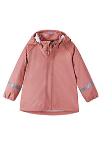Thumbnail for Reima Regenjacke Lampi für Kinder, wasserdichte Jacke mit verschweißten Nähten und Abnehmbarer Kapuze, Unisex Regenbekleidung für Mädchen und Jungen Rose Blush 122 im Sale