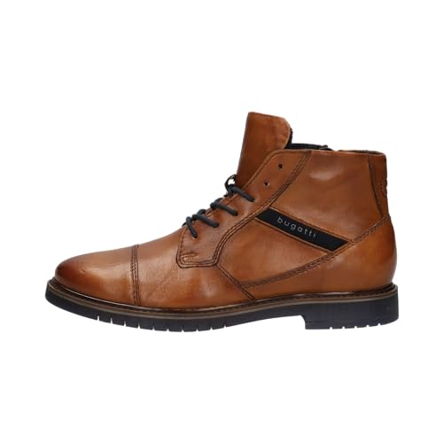bugatti Herren Schnürstiefel, Männer Stiefel,halbstiefel,schnürung,Boots,Winterstiefel,Winterschuhe,uebergangsstiefel,Cognac (6300),43 im Sale