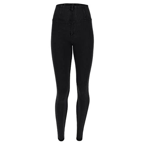 Freddy WR.UP WR.UP Super Skinny High Waist Push Up Jeggings with Zipper, Jeans, Black., Small on sale