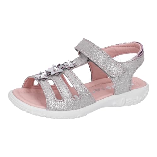 RICOSTA Girls' Sandals Cleo, Children's Summer Shoes, Width: Medium, Open Shoes, Beach Shoes, Sandals, Velcro Fastener, Graphite (450), 28 EU on Sale