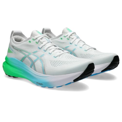 Asics Herren Gel-Kayano 31 Sneaker, Weiß Helles Cyan, 43.5 EU im Sale