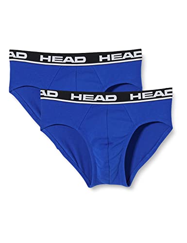 HEAD Men's Brief Underwear, Blue/Black, (2-pack) on Sale