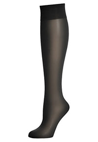 Thumbnail for Wolford Damen Sheer 15 Knee-Highs Kniestrümpfe, 15 DEN, Schwarz (Black 7005), Small im Sale