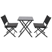 Thumbnail for Doppler Expert 3-piece aluminum balcony set | Folding table and two balcony chairs | Set for balcony and terrace | Garden furniture seating group | For small balconies | Space-saving balcony furniture | With hanging board on sale
