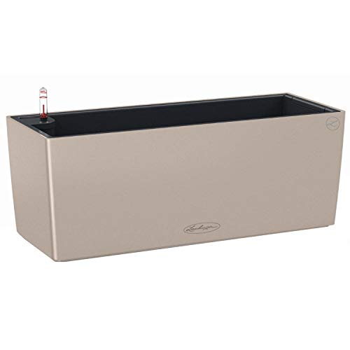 Lechuza BALCONERA Color 50 Self-Watering Plastic Planter, for Indoor and Outdoor Use, Planter, Table and Window Box with Drainage Hole, H19 x L50 x W19 cm, Sand Brown on Sale