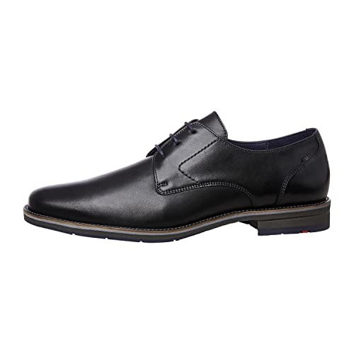 LLOYD Herren Schnürhalbschuhe Langston, Männer Businessschuhe,Shoes,Low-tie,schnürschuhe,schnürer,Businessschuhe,Budapester,SCHWARZ,44 im Sale