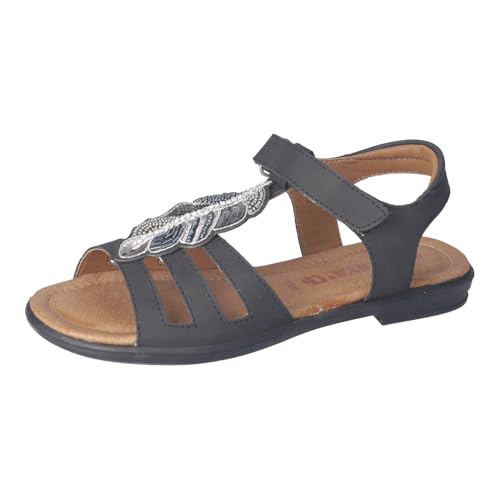 RICOSTA Mädchen Riemchensandalen Amelie, Kinder Sandalen, Weite: Mittel, Freizeitschuhe, offene Schuhe, Strandschuhe, Sandaletten, schwarz (090), EU im Sale