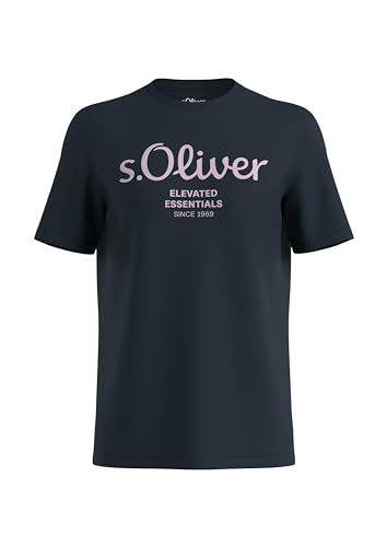 s.Oliver Herren 2146609 T-Shirt mit Logo, blau 59D2, im Sale