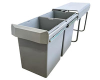 Thumbnail for WESCO Double Boy Deluxe 2x15L waste bin full extension 30-er kitchen cabinet waste bin *40338