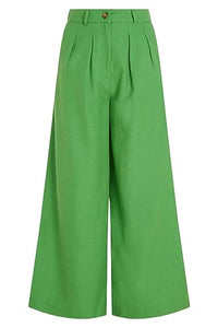 Thumbnail for King Louie Damen Marlenehose Hose Marlene Pants Brighton (42, 264 - Vibrant Green) im Sale