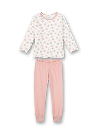 Thumbnail for Sanetta Mädchen-Schlafanzug lang Weiß Dots-Allover | Hochwertiger und bequemer Schlafanzug aus Baumwolle für Mädchen. Pyjamaset für Mädchen 104 im Sale