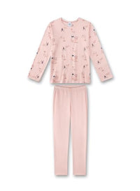 Thumbnail for Sanetta Mädchen-Schlafanzug Rosa | Hochwertiger und bequemer Schlafanzug aus Baumwoll-Modal-Mix für Mädchen. Pyjamaset für Mädchen 176 im Sale