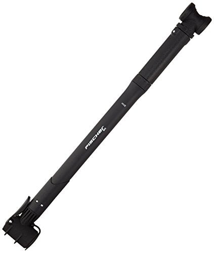 FISCHER Fahrrad Luftpumpe für Rahmenbefestigung, mit Duokopf für alle Ventile (AV, DV, SV), Schwarz, Klemmweite einstellbar im Sale